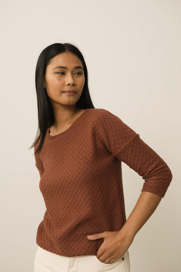 Hadi Organic Cotton Sweater Red