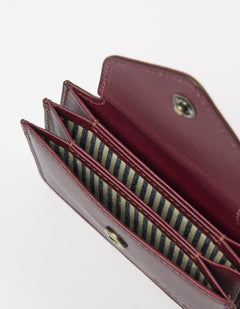 Harmonica Wallet Classic Leather Dark Cherry