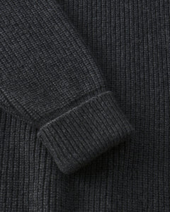 Heavy Knit Troyer Warm Anthracite