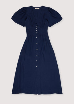 Women's Hera Linen Dress Navy