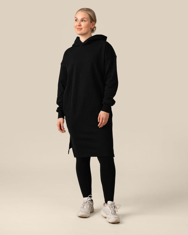 Toive Hoodie Dress Black