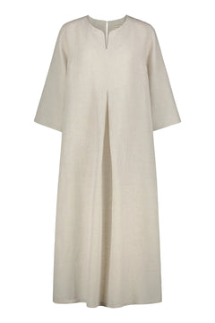 Hyppeis Linen Blend Dress Natural