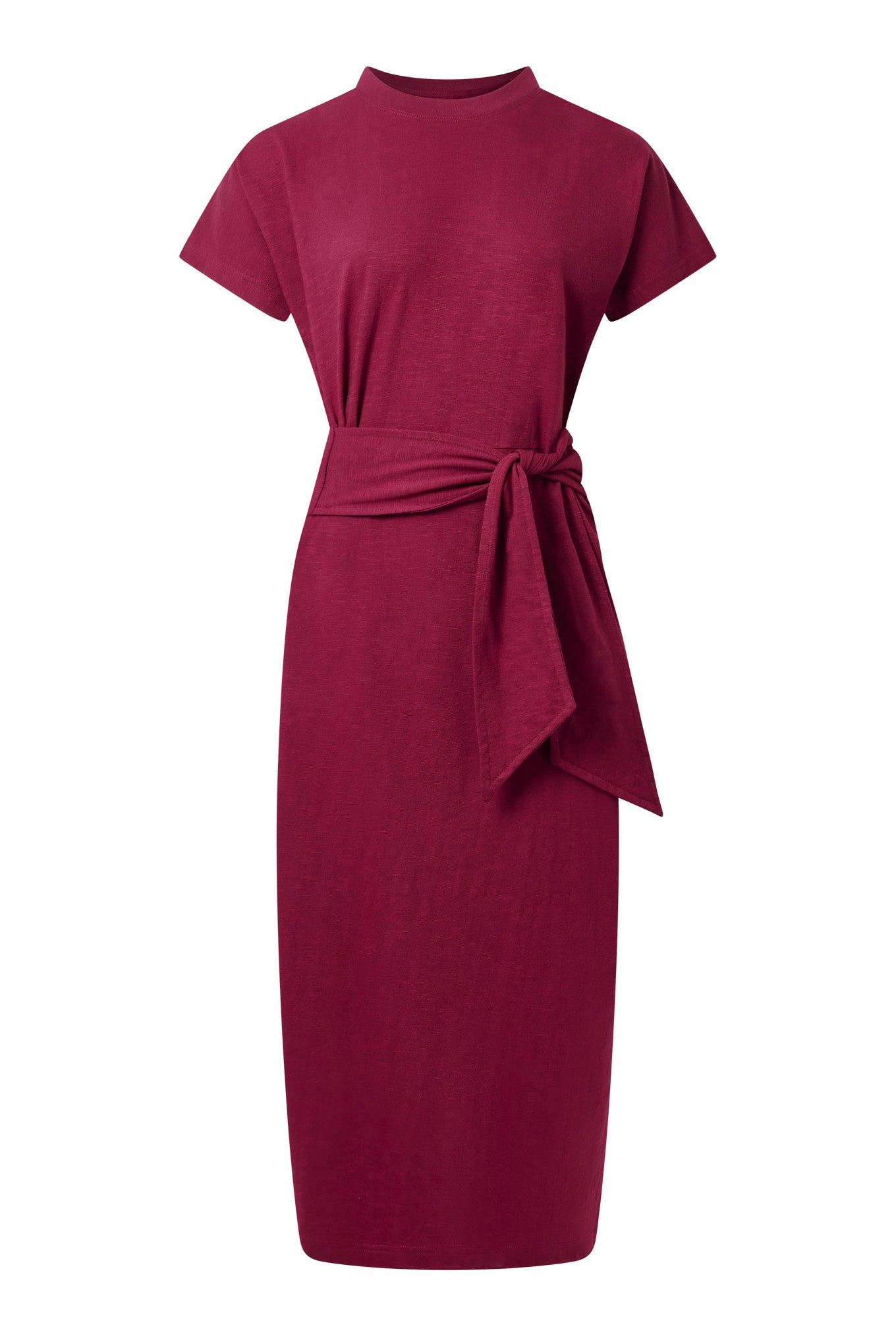 Fonda Organic Cotton Jersey Dress Berry