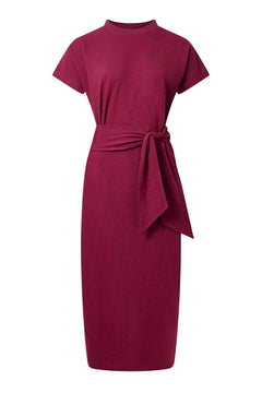 Fonda Organic Cotton Jersey Dress Berry