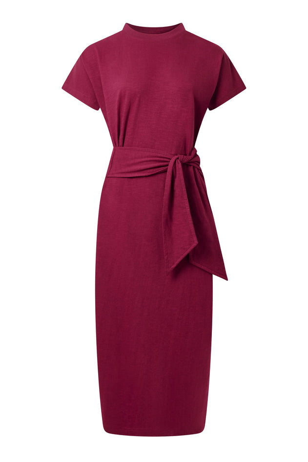 Fonda Organic Cotton Jersey Dress Berry