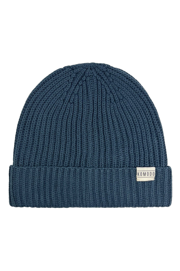 Town Organic Cotton Beanie Hat Teal