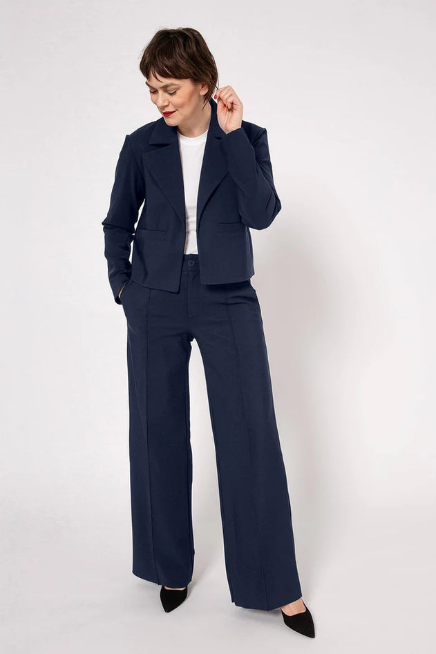 Rebel Trousers  Relaxed Wide Fit Dark Blue