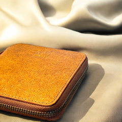 Kochi Coconut Leather Small Zip Wallet