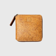 Kochi Coconut Leather Small Zip Wallet