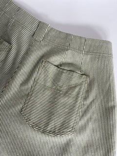 Lola Organic Cotton Trousers Green Stripe