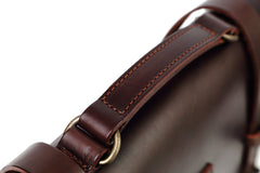 Leather Briefcase Mod 119 Cuoio Dark Brown