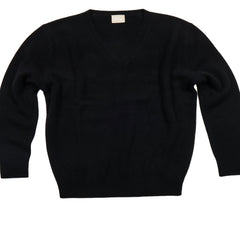 Heavy Merino Crew Black