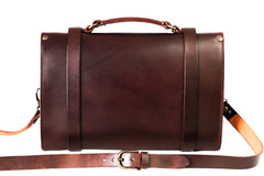 Leather Briefcase Mod 119 Cuoio Dark Brown