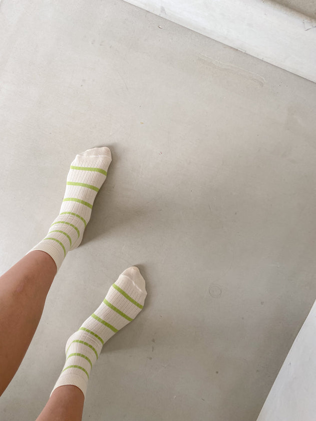 Stripe Socks Green