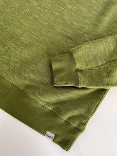 Anton Organic Cotton Sweater Green Melange