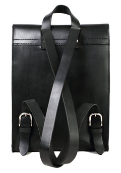 Leather Backpack Mod 120 Cuoio Black