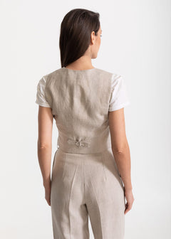 Women's Figa Linen Set Beige
