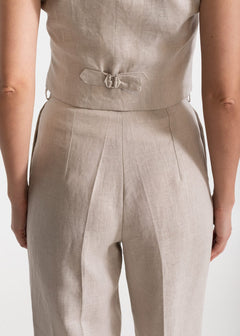 Women's Figa Linen Set Beige