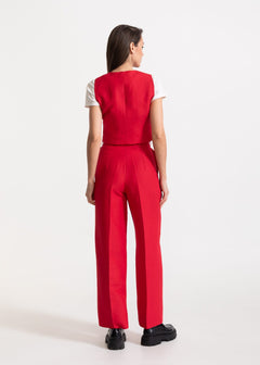 Women's Figa Linen Set Red