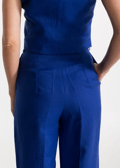 Women's Figa Linen Set Royal Blue