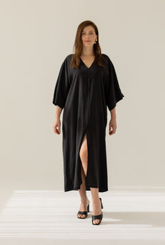 Mathilde Kimono Dress Black
