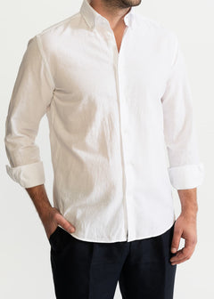 The Godeanu Linen Shirt White