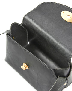 The Small Box Leather Bag Black