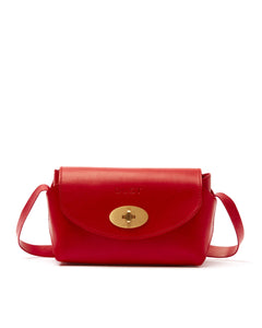 The Small Box Leather Bag Red