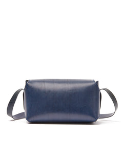 The Small Box Leather Bag Blue