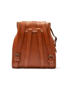 Leather Backpack Mod 130 Cuoio Brown