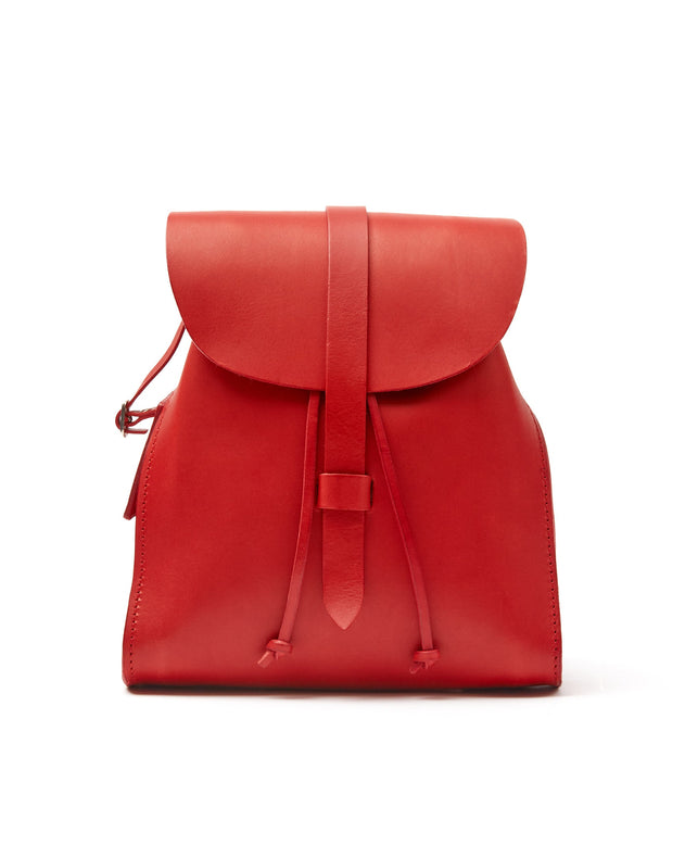 Leather Backpack Mod 130 Cuoio Red