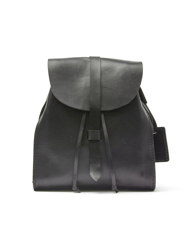 Leather Backpack Mod 130 Cuoio Black