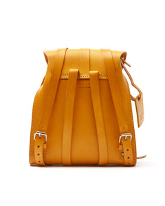 Leather Backpack Mod 130 Cuoio Yellow