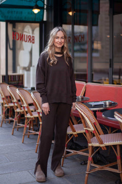 Ora & Rotondo Merino Co-ord Chocolate