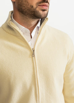 The Rodna 100% Wool Cardigan Off White