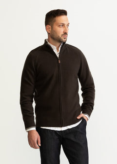 The Rodna 100% Wool Cardigan Bronz Brown