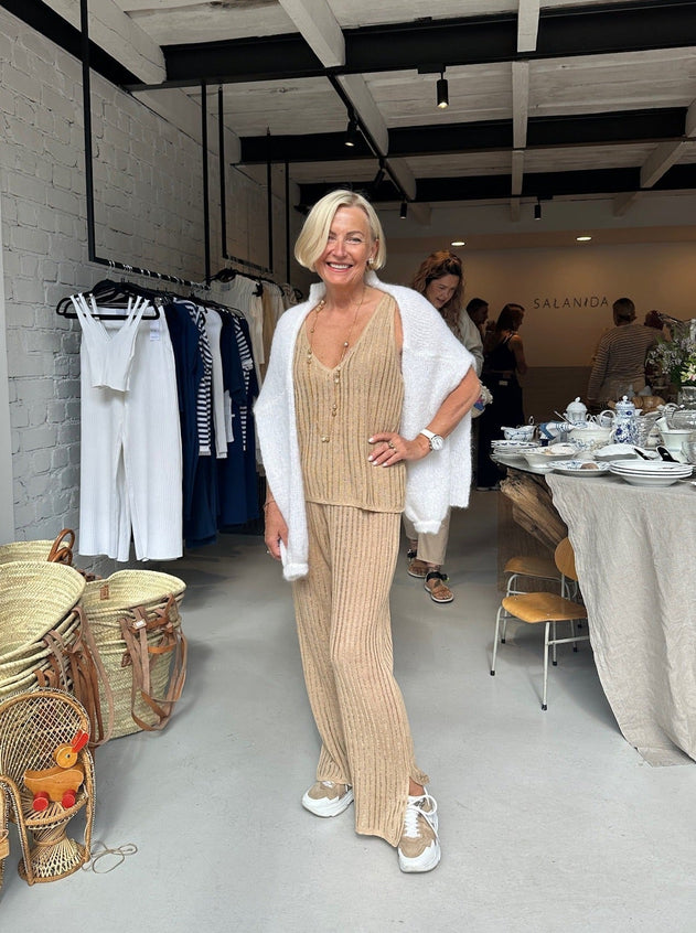 Caldo Linen Tank Top Sand