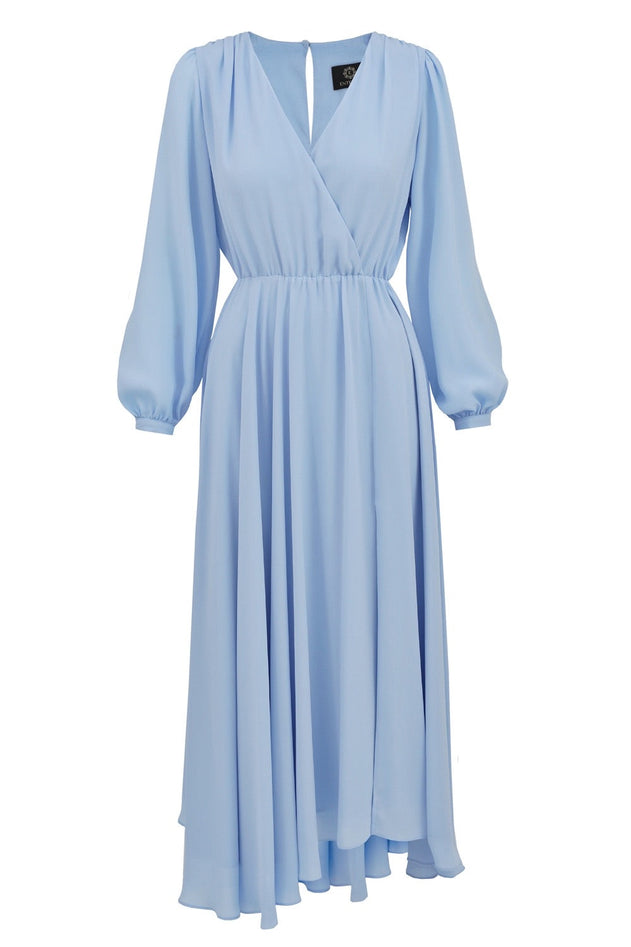 Magnolia Dress Plain Blue