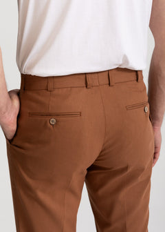 The Romana Cotton Trousers Light Brown