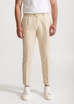 The Romana Linen Cotton Trousers Natural