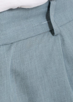 The Romana Linen Trousers Slate Blue