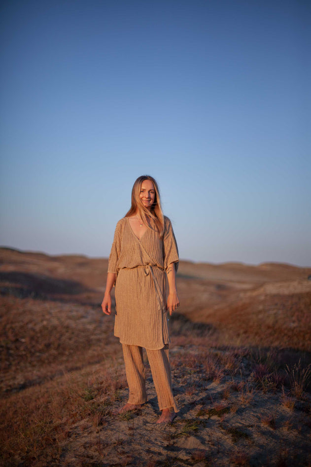 Sole Linen Beach Dress Sand