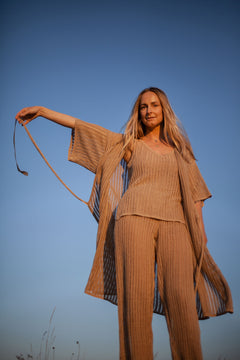 Sole Linen Beach Dress Sand