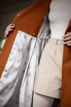 Caramel Field Raincoat Caramel Brown