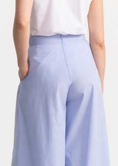 Women's Palazzo Cotton Pants Baby Blue