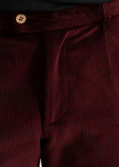 The Dacian Corduroy Trousers Burgundy