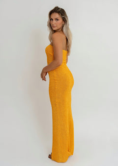 Tangerine Tube Dress Orange