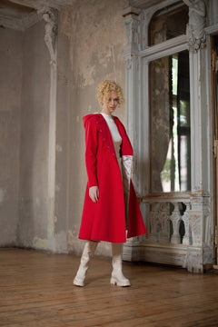 Queen of Hearts Raincoat Red