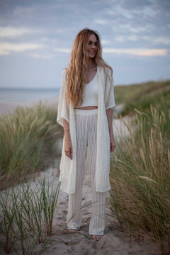 Sole Linen Beach Dress White