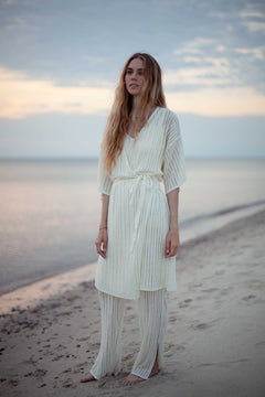 Sole Linen Beach Dress White